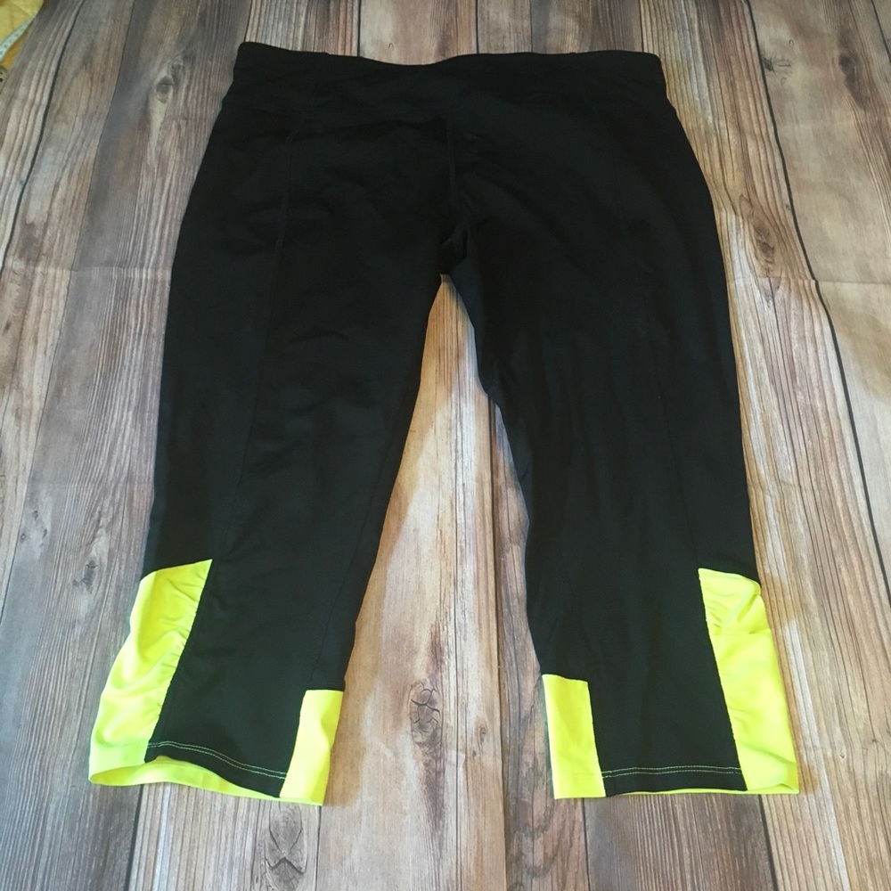 Calvin Klein cropped leggings xxl lime green